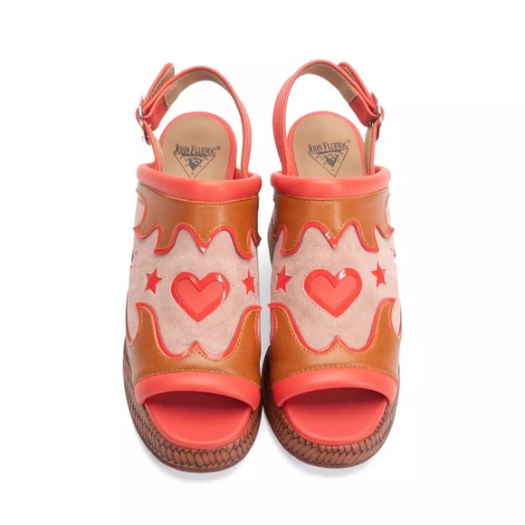 John Fluevog Picnic Riverdale platform sandals. NIB size 7 - Picture 5 of 6